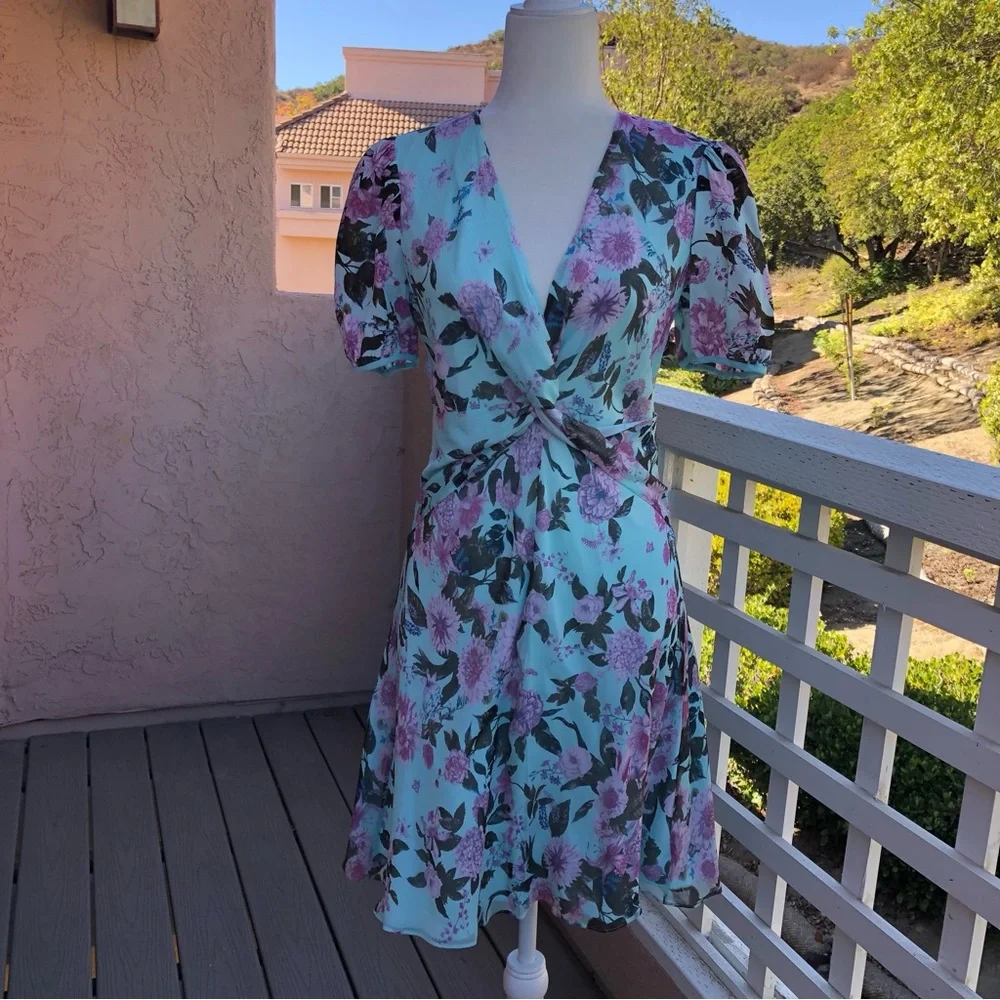 Diane Von Furstenberg Jillian Dress Lilac Small Lagoon